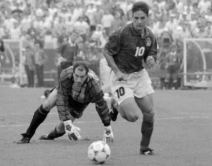 España se despidió del Mundial de Estados Unidos en los cuartos, contra Italia. Zubizarreta no pudo evitar el gol de Roberto Baggio (2-1) que acabó con las esperanzas del equipo que dirigía Clemente.