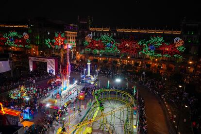 La verbena navideña que se instaló el año pasado en el Zócalo.