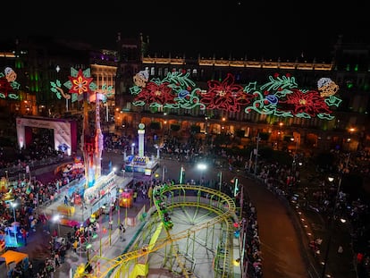 La verbena navideña que se instaló el año pasado en el Zócalo.