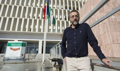 Martín Eliseo Rodríguez votó desde prisión en 2008. En la imagen, en la Ciudad de la Justicia de Málaga, este viernes.