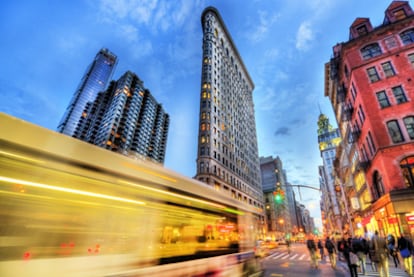 El edificio Fuller, bautizado como Flatiron, en Nueva York