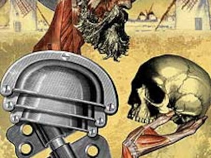 Don Quijote interpretando el monólogo de Hamlet, visto por Fernando Vicente.