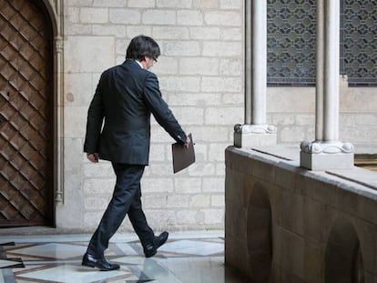 Carles Puigdemont, el passat dia 26 d'octubre.