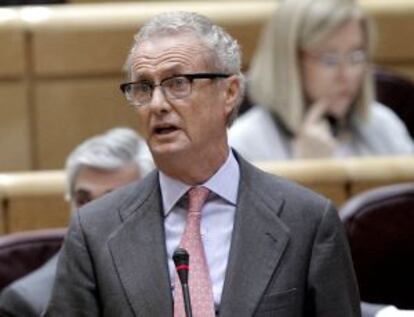 Pedro Moren&eacute;s, el 8 de mayo en el Senado.