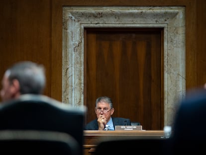 Joe Manchin, el pasado 19 de Julio en Washington, en una audiencia del Congreso sobre energía.