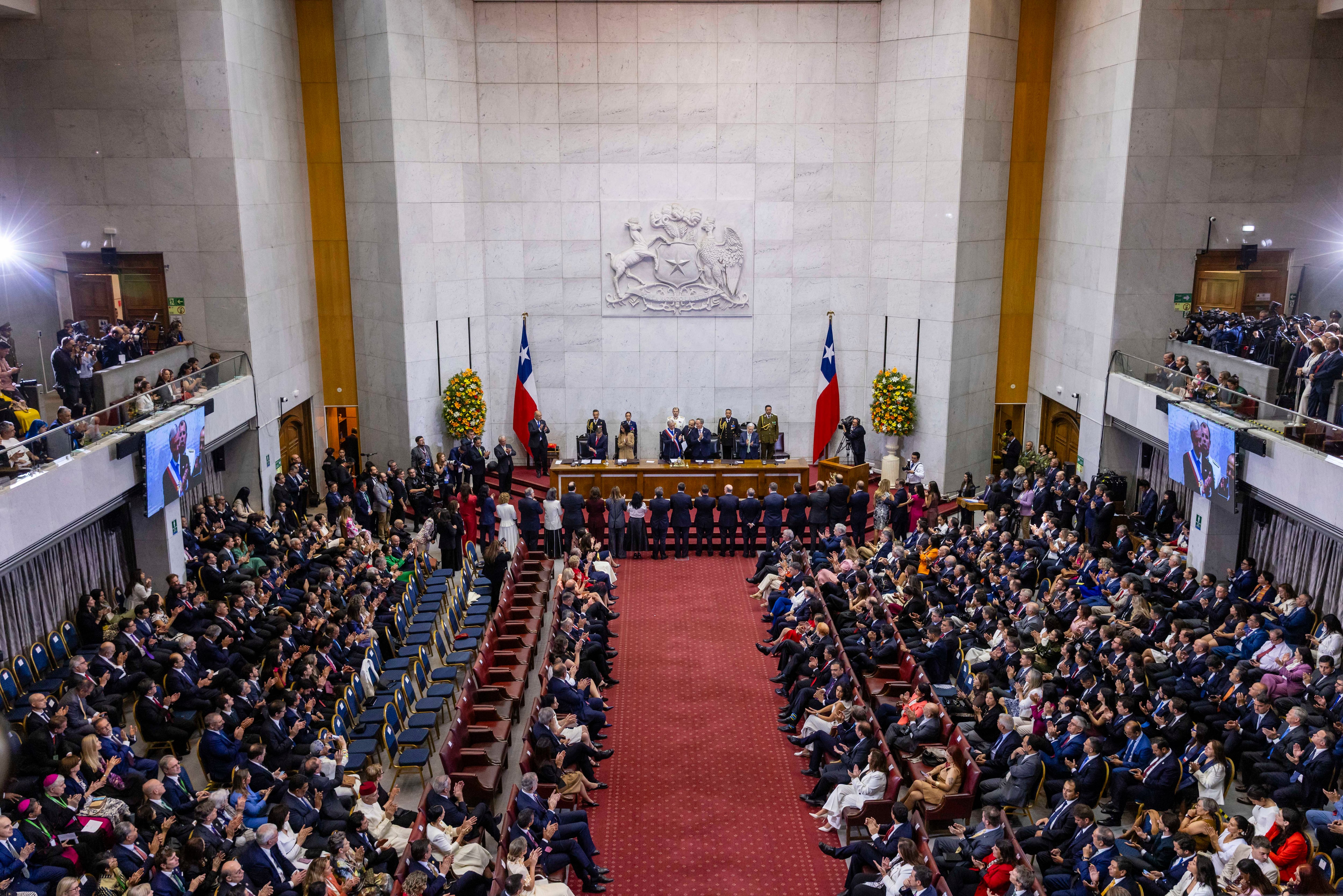 José Antonio Kast asume la presidencia de Chile, este miércoles.