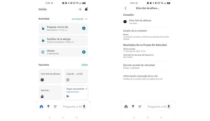 Test de velocidad en un Amazon Echo