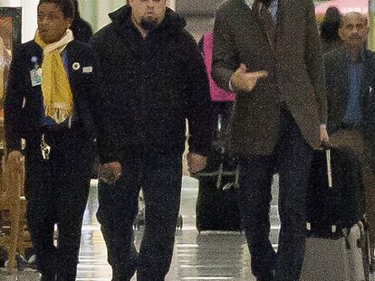 Iñaki Urdangarin, en el aeropuerto de Washington.