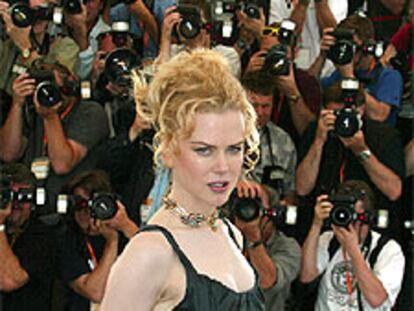 Nicole Kidman, en Cannes, durante la presentación de <i>Dogville</i> en mayo de 2003.