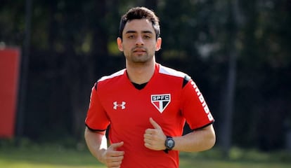 Daniel durante sua passagem pelo São Paulo, entre 2015 e 2016.