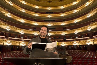 El tenor barcelonés Josep Bros en el Liceo.