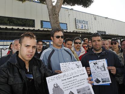 Trabajadores de Inox Tres exigen cobrar sus salarios.