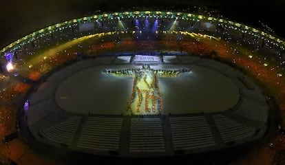 Participantes en la ceremonia de clausura.