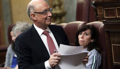 Cristóbal Montoro, al Congrés, aquest dijous.