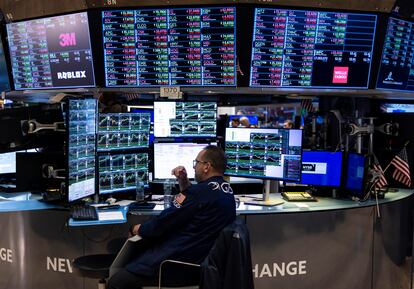 Un operador de la Bolsa de Nueva York