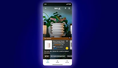 Interfaz de usuario de Amazon Lens Live