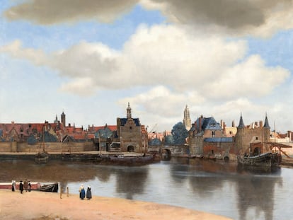 'Vista de Delft', pintado por Vermeer en 1660.