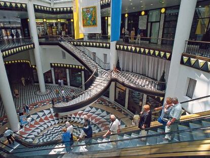 Interior de un edificio en la Friedrichstrasse, Berlín