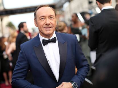 El actor Kevin Spacey en la gala de los Oscars de 2014.