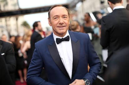 El actor Kevin Spacey en la gala de los Oscars de 2014.