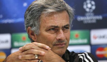 Mourinho, en una rueda de prensa previa a un partido de 'Champions'