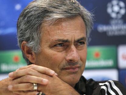Mourinho, en una rueda de prensa previa a un partido de 'Champions'