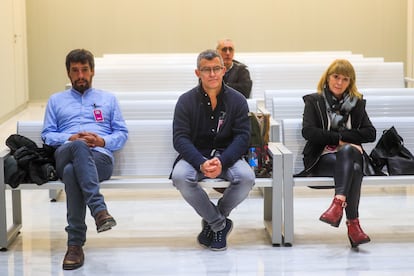 Una sesión del juicio contra Oscar Abad Palacios, José Ramón Martínez y Carmen Guisasola, en la Audiencia Nacional, en diciembre de 2022.