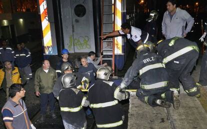 Accidente de tren en Buenos Aires este domingo. 
