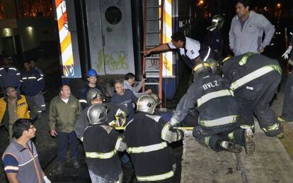 Accidente de tren en Buenos Aires este domingo.