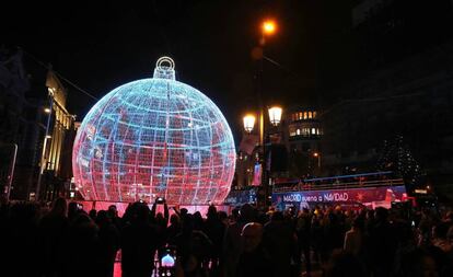 Luces de Navidad en Madrid.