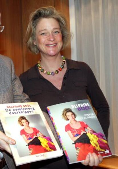 Delphine Boël, en la presentación de su libro.