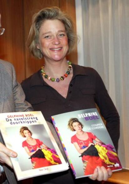 Delphine Bo&euml;l, en la presentaci&oacute;n de su libro. 