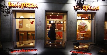 Establecimiento de Telepizza en Madrid. 