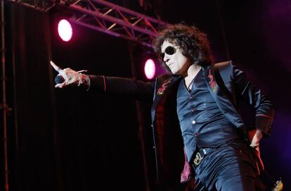 Enrique Bunbury, en un concierto en Madrid, en septiembre de 2016.