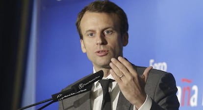 El ministro de Econom&iacute;a DE Francia, Emmanuel Macron.