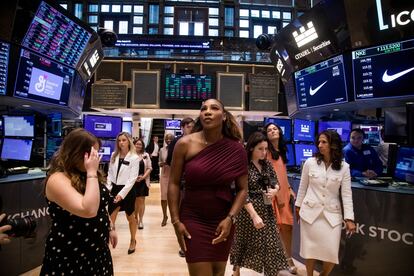 Serena, this week during a visit to the New York Stock Exchange.