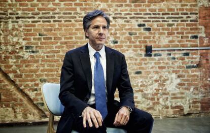 Antony Blinken, número dos de John Kerry, este lunes en Madrid durante la entrevista.