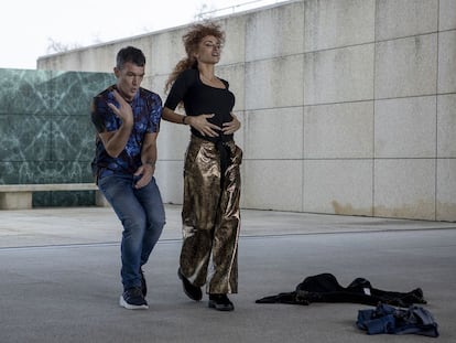 Antonio Banderas y Penélope Cruz, en 'Competencia oficial'.