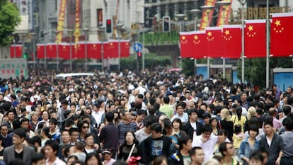 Una calle de Shangai, en 2011.