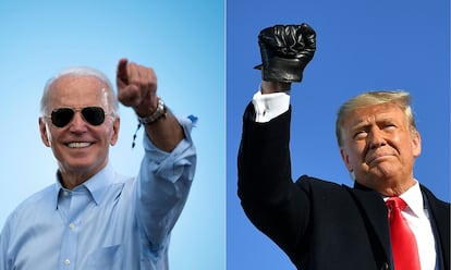 Joe Biden y Donald Trump.