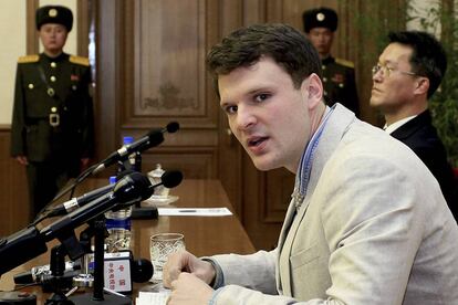 O estudante Otto Warmbier em uma foto de 2016.