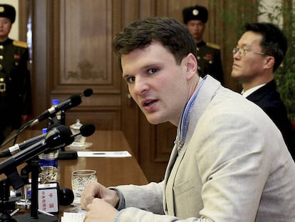 O estudante Otto Warmbier em uma foto de 2016.