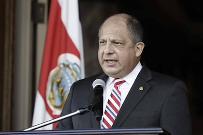 El presidente de Costa Rica, Luis Guillermo Sol&iacute;s.