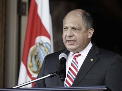 El presidente de Costa Rica, Luis Guillermo Sol&iacute;s.