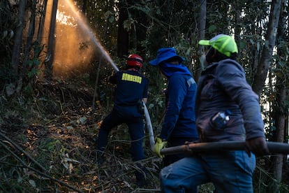 Incendio forestal en Nemocón, Cundinamarca