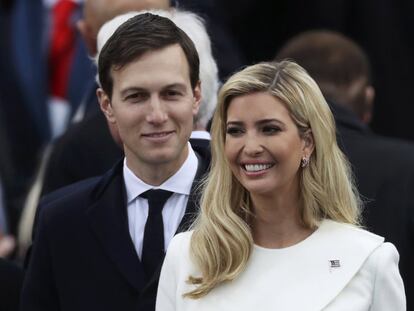 Ivanka Trump, filha do presidente, e seu marido Jared Kushner.