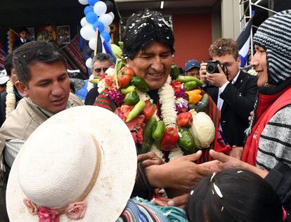 El presidente boliviano, Evo Morales, el lunes en Cochabamba (Bolivia).