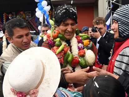 El presidente boliviano, Evo Morales, el lunes en Cochabamba (Bolivia).
