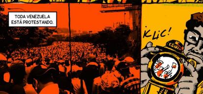 Con cómics promocionados por redes sociales, activistas informaron a los venezolanos sobre las protestas.
