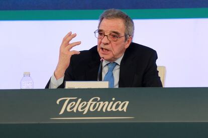 C&eacute;sar Alierta, presidente de Telef&oacute;nica.